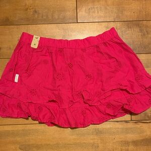 New Hollister Pink Ruffled Women's Skirt